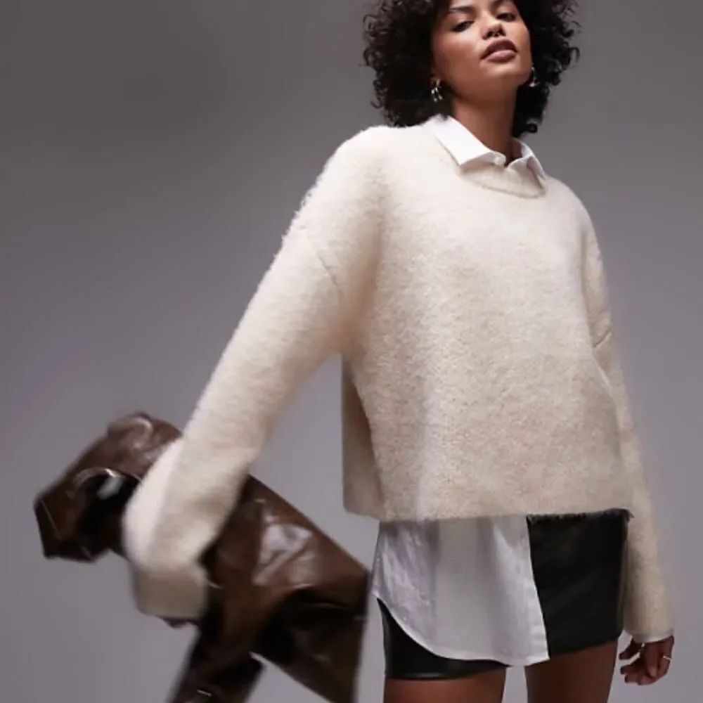 Topshop Knit Fluffy Relaxed Ultimate Sweater Women’s 12